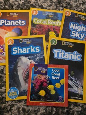 National Geographic Kids Readers Lot | 6 Books | Multi-Color
